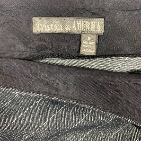 knee-length gray skirt Tristan and America size small - Picture 2 of 11